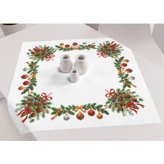 Tisch-Mitteldecke Weihnachten 319 Weihnachtskugeln